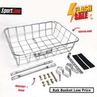 CHROME SILVER BLACK Bicycle Basket COMMUTER BIKE FEDERAL TOURING BIKE Bicycle Basket Touring Basket 