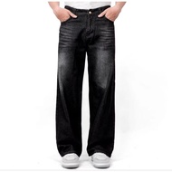 Unisex Baggy Jeans Whisker Baggy Jeans Long Jeans Premium Jeans