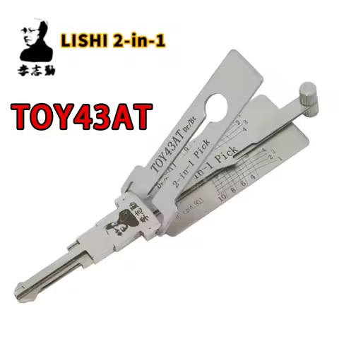 TOY43AT Lishi 2-in-1 For Toyota Camry Corolla Vios Series Automobile door opening tool Lishi pick &H