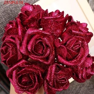 ZENPULSE Foam Roses DIY Blue Roses Bride Bouquet Wedding Party Decor Decoration