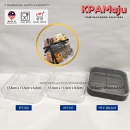 [36 Sets/carton] FF2703 / [24 Sets/carton] HF313 + 4 Cavity Tray / A-T16SQ Tray - Bekas Kuih Raya / 