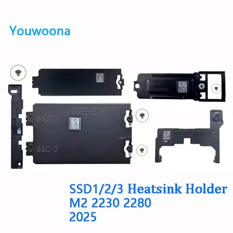 New Original Laptop SSD 2280 Bracket Heatsink Plate For DELL Alienware 16 18 Area-51 M2 SSD1/2/3 223