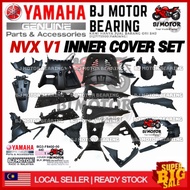 NVX V1 V2 BODY INNER COVER SET NVX 155 V1 V2 INNER SET COVER HITAM BLACK 100% ORIGINAL YAMAHA BG3-F8400-00 BBP-F8400-00