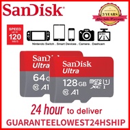 SanDisk Memory Card Memory Card for Camera, Surveillance Camera Ultra 32GB 64GB 128GB Micro SD Card