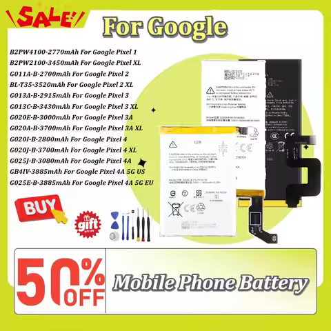 New G013C-B G020I-B G020J-B G025J-B G025E-B GB4IV Mobile Phone Battery for Google Pixel 3 XL 4 4XL 4