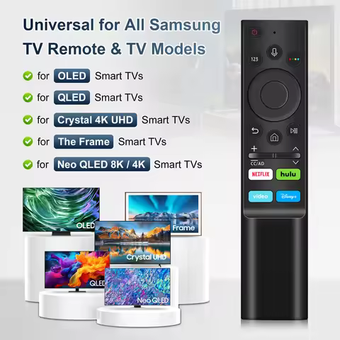 Replacement Voice Remote Control for Samsung Smart TV QLED Voice Remote Control for All Samsung TV U