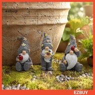 [EY] Garden Gnome Ornaments Cute Gnome Gift Sets Halloween Garden Gnome Figurine Vintage Flower Mush