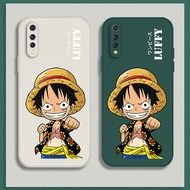 เคส Huawei Y8P Y7P Y6P Case เคสซิลิโคนเหลวการ์ตูน Luffy การ์ตูน Luffys Flocking ฝาครอบโทรศัพท์ป้องกัน