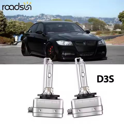 2pcs D3S HID Xenon Headlight Bulb Bi-xenon Projector Lens Replacement Car Xenon Bulbs 35W Lamp 6000K