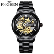 FNGEEN 6018 Mekanik Otomatis Jam Tangan Pria Luxury Stainless Steel Original Anti Air Automatic Watc