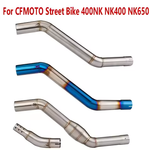 For CFMOTO Street Bike 400NK NK400 NK650 650NK Exhaust Pipe Stainless Steel 51MM Motorcycle Escape A