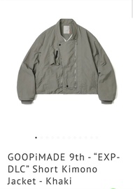 GOOPiMADE 9th "EXP-DLC" 短款和服外套 - 卡其色