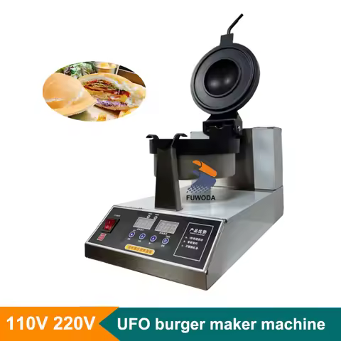 Electric 110/220V UFO Hamburger Maker Hot Selling Sandwich Press Round Burger Maker Gelato Panini Pr