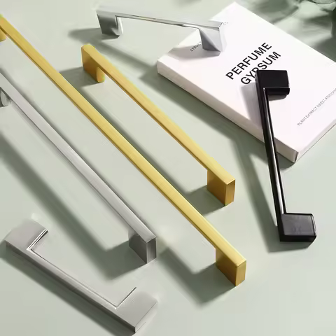 Modern Minimalist Nordic Wardrobe Door Drawer Handle American Aluminum Alloy Extended Solid Cabinet