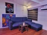 L shape sala set with center table (blue)