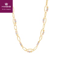 HABIB Oro Italia 916 White, Rose and Yellow Gold Necklace GC26930122-TI