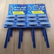 Promo!!! 12 Pcs Razor | V-tro max 3 Plus | Anti Slip