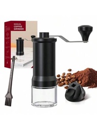 1入便攜手摇咖啡機,適用於辦公室/家庭,附有手動咖啡豆研磨器