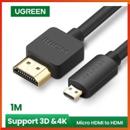 UGREEN MICRO HDMI TO HDMI CABLE 3D 4K ADAPTER FOR TABLET/HDTV/PC - 1 m