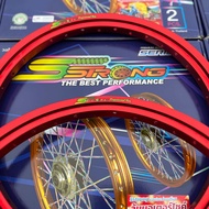 วงล้อ Sstrong ARGON ทรงเอล้อยิงทรายสีสดสวยแข็งแรงราคาต่อคู่ 1คู่ได้2วง 1.4-17 แถมฟรีเสื้อ1ตัวพร้อมสต