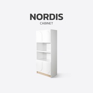 Koncept Furniture ตู้สูง KC-PLAY รุ่น NORDIS-CT50 สีขาว-ลินเบิร์ก