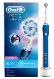 💥ส่งไวทุกวัน💥ผลิต lot ล่าสุดประกันศูนย์ไทย💥 แปรงสีฟันไฟฟ้า Oral-B โปร 2 2000 (Pro2 2000) + หัวแปรง ultrathin // ออรัลบี oral b ออรัล บี แปรงไฟฟ้า