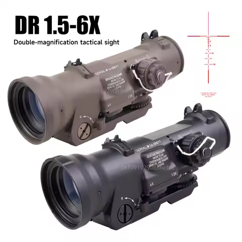 Original DR 1.5-6X Fixed Dual Field of View Scope Red Reticle Optic Illumination CX5456 7.62NATO Col