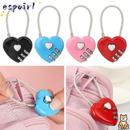ESPOIR 1pc Padlock Luggage Valentine's Day Zinc Alloy Code Outdoor HOT 3 Digit Password