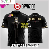 [Free Custom Name Number] 2026 Casual And Versatile New G2 BLACKLIST JERSEY LOL GAME