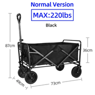 500lbs Big Tank Wheels Heavy Duty Folding Cart Outdoor Large Capacity Wagon Cart Beach Wagon For San