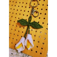 GANTUNGAN Calla Flower Knitted KEYCHAIN & Bag (KEYCHAIN)