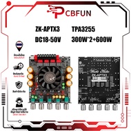 แอมป์ ZK APTX3 แท้ TPA3255 300W*2+600W DC 18-50v รองรับการติดตั้ง ZK-AMP ชิปบลูทูธ QCC3034 แอมป์จิ๋ว