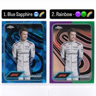F1 Topps Chrome Card (RAINBOWS) - Logan Sargeant - (Williams F1)