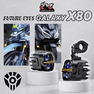 FUTURE EYES GALAXY X80 Spotlight Sport Light Lampu Motor Motorcycle BMW Versys Vstrom Fog Light