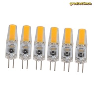 GREAT 6PCS G4 Light Bulb, 120V 2W G4 LED Bulb, Durable 180lm G4 Bulb Wall Lamp
