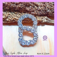 Athar shop 1 pin baju Bros jilbab nama inisial Bross B bros dada aksesoris fashion muslim