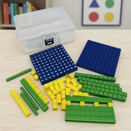 Educational Base Ten Blocks Set Hands-On Learning Place Value Blocks Number Recognition for Preschoo