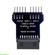 dreamedge12 Double 9Pin USB2 0 Adapter 480Mbps Speed for Desktop Internal Expansion