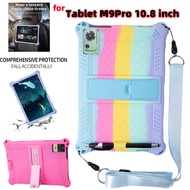 for Tablet Galaxy Tab M9pro M9 Pro 10.8 inch Tablet PC Soft Shockproof Silicon Back Stand Cover Prot
