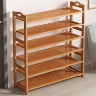 HY-16💞Bamboo Multi-Functional Shoe Rack Multi-Layer Household Storage Rack Rental House Shoe Rack Balcony Succulent Rack