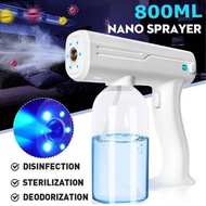 【ORIGINAL】800ML WIRELESS BLUE LIGHT NANO SPRAY GUN DISINFECTANT MACHINE SANITIZER SPRAY GUN