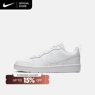 Nike Older Kids' Court Borough Low 2 Shoes - White [BQ5448-100]