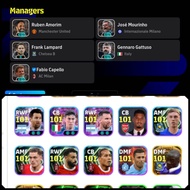 Efootball 27 Mobile Account Old School BigTime and Epic Ballon Dor Dembele Epic Pirlo Thuram Beckenb