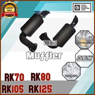 ⊙ ✟ Muffler Silencer Tambutso RK60 RK70 RK80 RK105 RK125 Kubota Diesel Engine