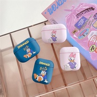 Casing for Airpods Pro2 Airpods Pro Airpods 3 gen3 Airpods 2 Cartoon Donald Duck &amp; Daisy Duck AirPods Silicone Case