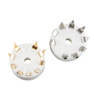 MEET 5pieces B9A Ceramic 9Pin Tube Socket for 12AX7 12AT7 12AU7 ECC83 ECC82 E88CC