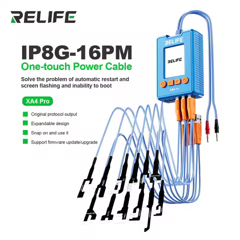 RELIFE XA4 Pro Power Boot Cable for iPhone 8G-16PM 2 Inch Display with Data Detection for Mobile Pho