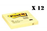 報事貼 - 630SS 便條紙 3吋x4吋 - 黄色單行 (100張 x 12 本)