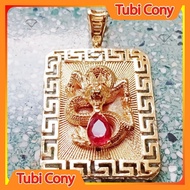 High quality gold dragon pendant 7 cm high Tubi Cony M203-191-DX2 - Very beautiful to wear out or to