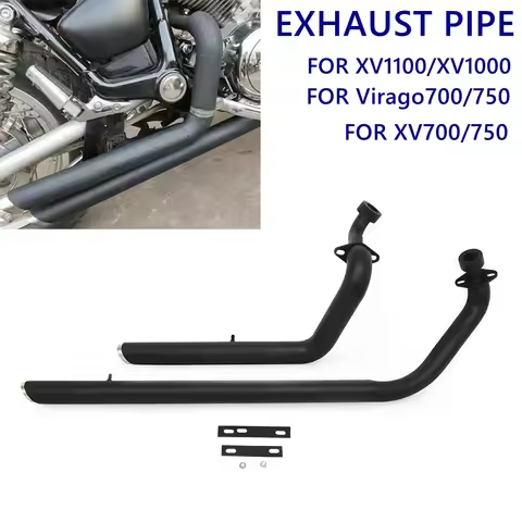 Motorcycle Exhaust Pip Full System Muffler For YAMAHA XV 1100 750 700 XV1100S Special XV1000 Virago7